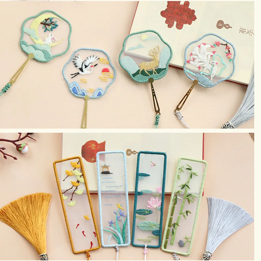 Набор сделай сам с вышивкой Закладка для книг вышивки стартовый набор цветами