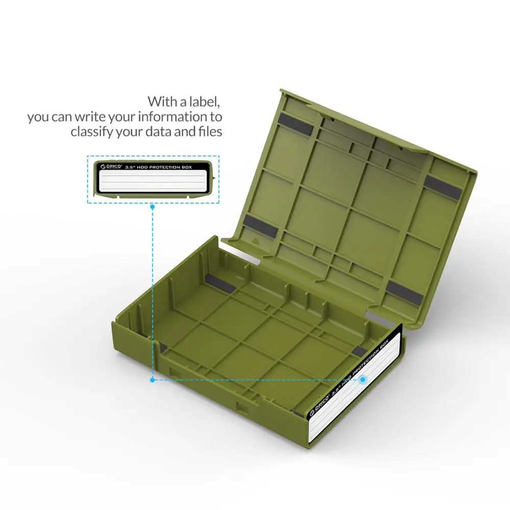 ORICO 3 5 дюймов HDD сумка коробка портативный для жесткого диска внешняя хранения с