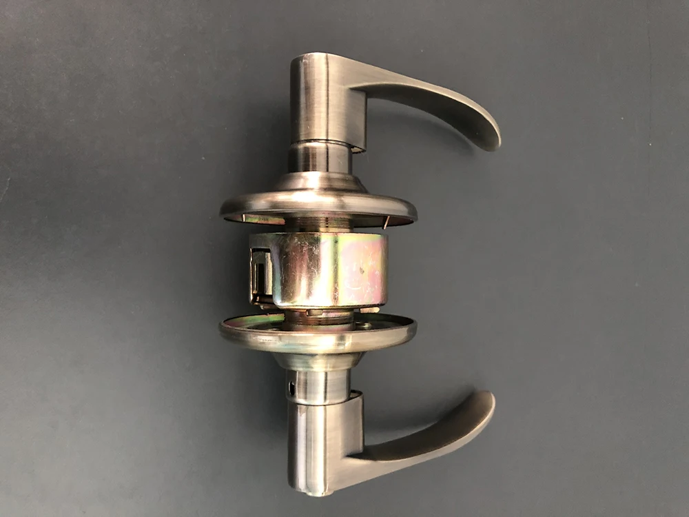 Нержавеющая сталь вход/частный/канал дверной замок Матовый никель дверная ручка