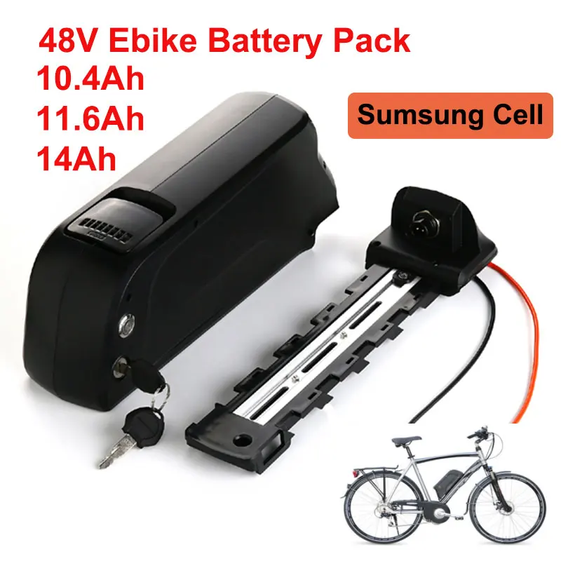 

Down Tube Ebike Battery 48V 10.4Ah 11.6Ah 14Ah Electric Bicycle Dolphin Lithium Batteries Pack With USB Port For Bafang Motor