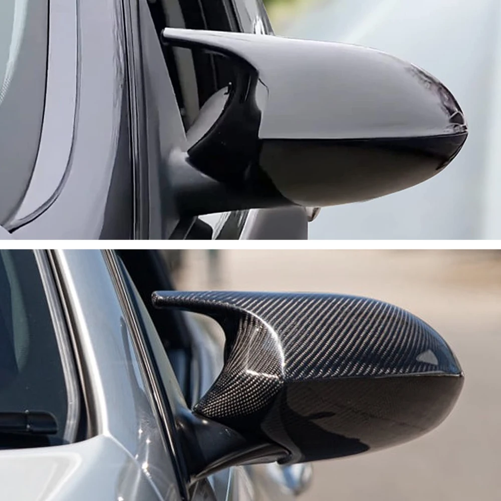 

Стильные боковые накладки на зеркало заднего вида для BMW 1 3 серии LCI E81 E82 E87 E88 E90 E91 E92 E93, узор из углеродного волокна, глянцевый черный