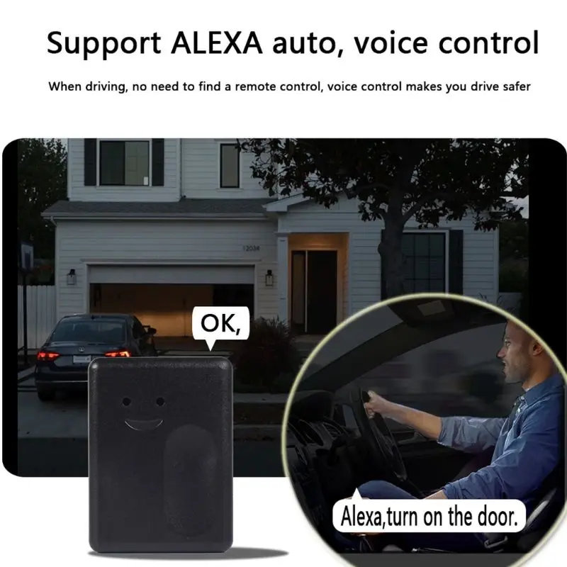 

1Set Wifi Home Garage Door Opener Smart Switch APP Relay Wireless Remote Control Works with Alexa Switch Kit