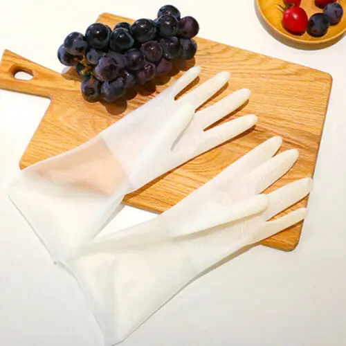 1 пара волшебных шлепанцев ПВХ латексные перчатки для мытья посуды бытовой Кухня