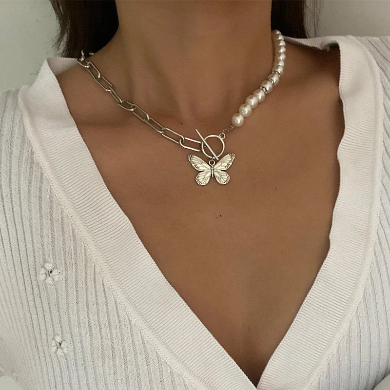 17KM модное Золотое толстое ожерелье-цепочка для женщин модные смешанные