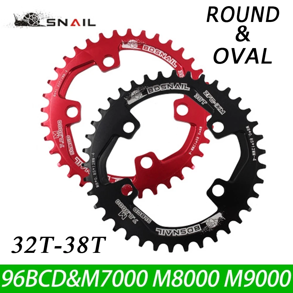 Улитка новый круглый Овальный 96BCD цепное кольцо MTB Горный велосипед 32T 34T 36T 38T