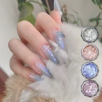 japanese style little red book manicure ultra thin brocade powder ice crystal snow velvet dreamy high flash decoration