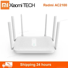 Xiaomi Redmi AC2100 Router Gigabit 2.4G 5.0GHz Dual-Band 2033Mbps Wireless Router Wi-fi Repeater With 6 High Gain Antennas Wider