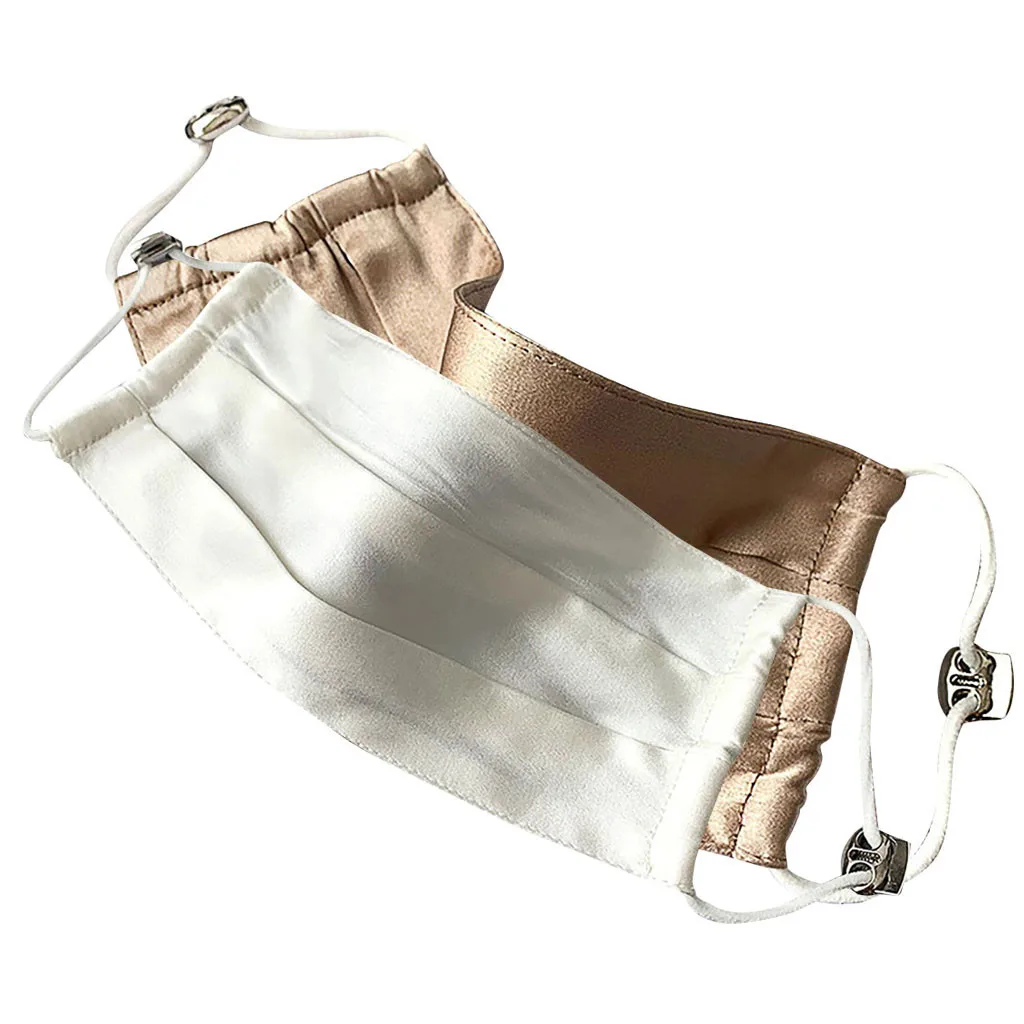 Шелковая Маска для мужчин и женщин 2 шт. атласная ткань ультратонкая двухслойная