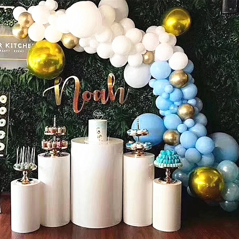 wedding kids party stage backdrops cylinder column large arch for flower balloons dessert table tall cake stand pillar holders | Дом и сад