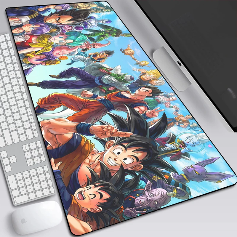 

Anime goku Mouse Pad Gamer Notebook Keyboard Mat for Boys Gaming Large Computer Mousepad 900x400mm Mouse Mat