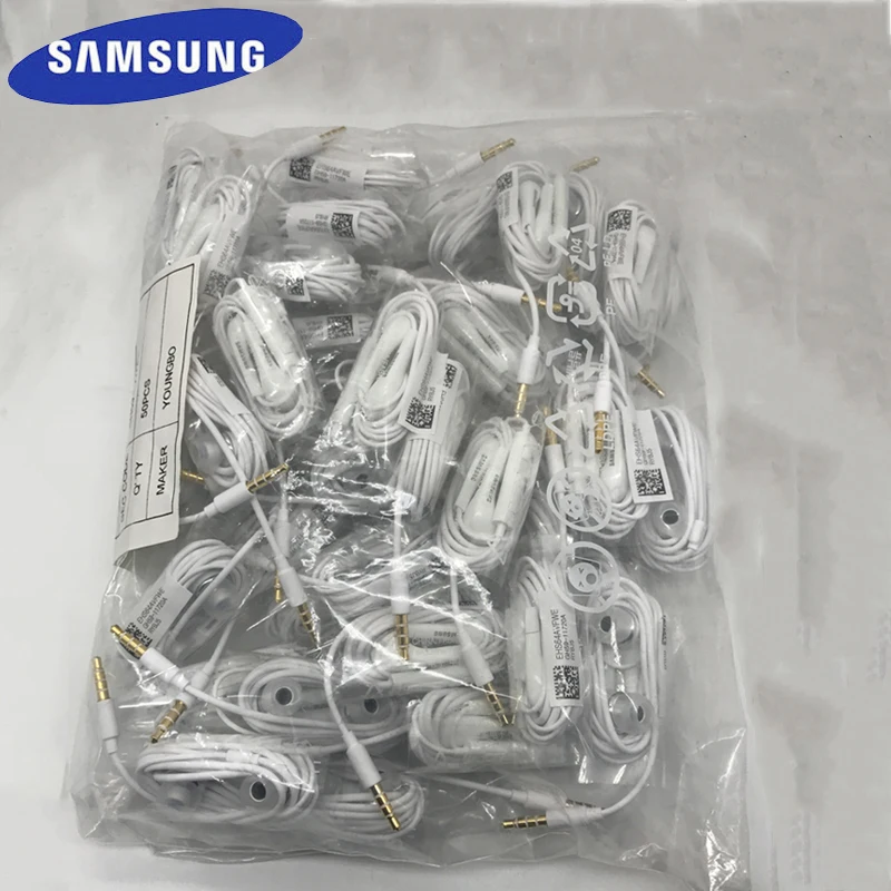 

SAMSUNG Original Earphone EHS64 Wholesale 5/10/15/20/50 Pieces Wired 3.5mm In-ear Headsets with Mic for Xiaomi Official Test