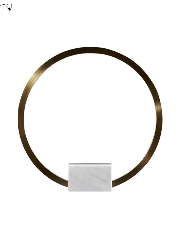 Скандинавские современные простая атмосфера круглый светодиодный стол лампа