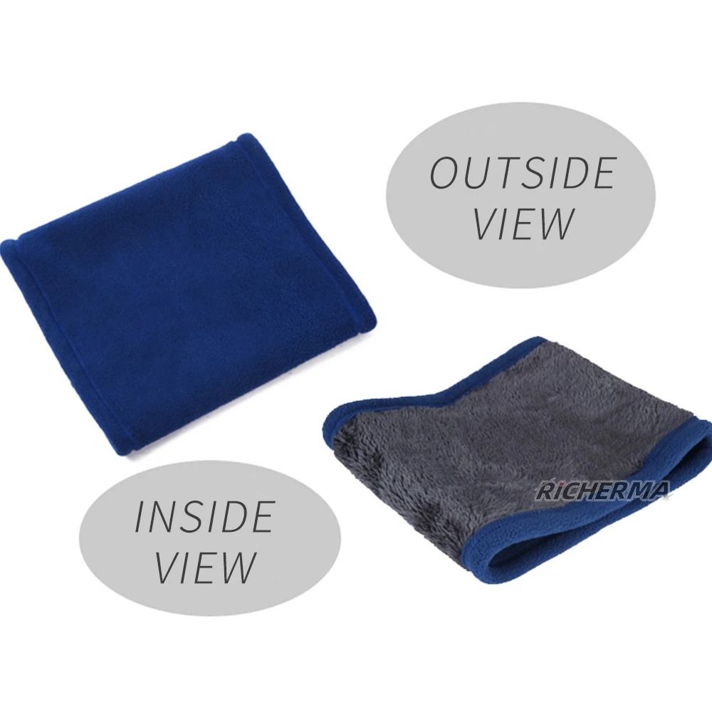 Зимняя ветрозащитная мотоциклетная Манишка Регулируемая флисовая маска для