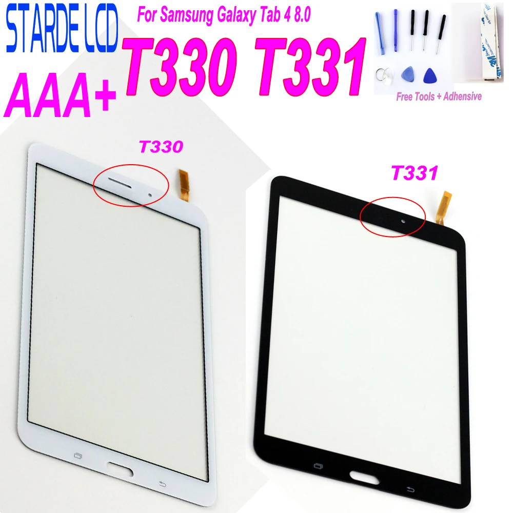 

AAA+ Touch Screen For Samsung Galaxy Tab 4 8.0 T330 T331 T335 SM-T330 SM-T331 T332 T337 SM-T335 Touchscreen Panel Digitizer Part