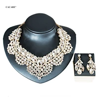 2021 jewelry sets women party cheap luxury big dubai jewelry set gold colorful drop earrings necklace set f1082 statement cacare