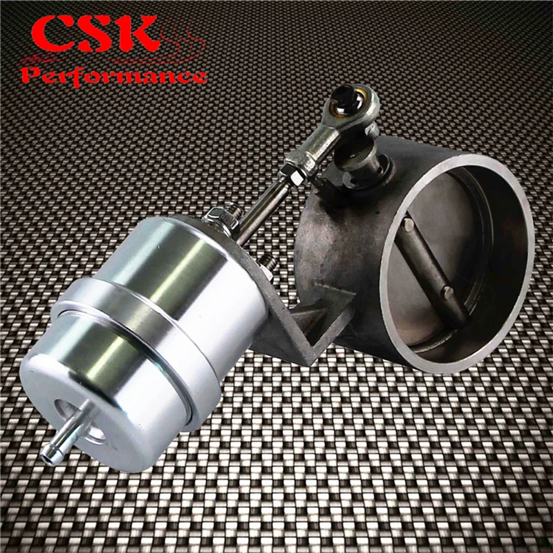 

2.5" 63mm Exhaust Control Valve Set Vacuum Actuator Closed Style Cutout Downpipe