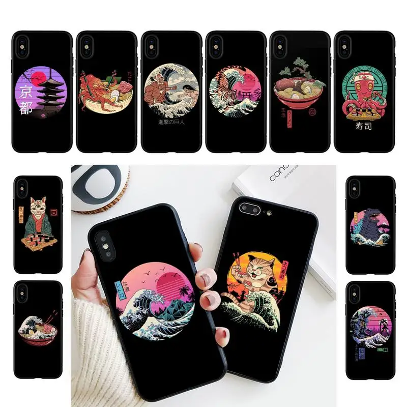 Чехол для телефона с японским мультяшным рисунком iPhone 11 8 7 6S Plus plus X XS MAX 5 5S XR 12 Pro max
