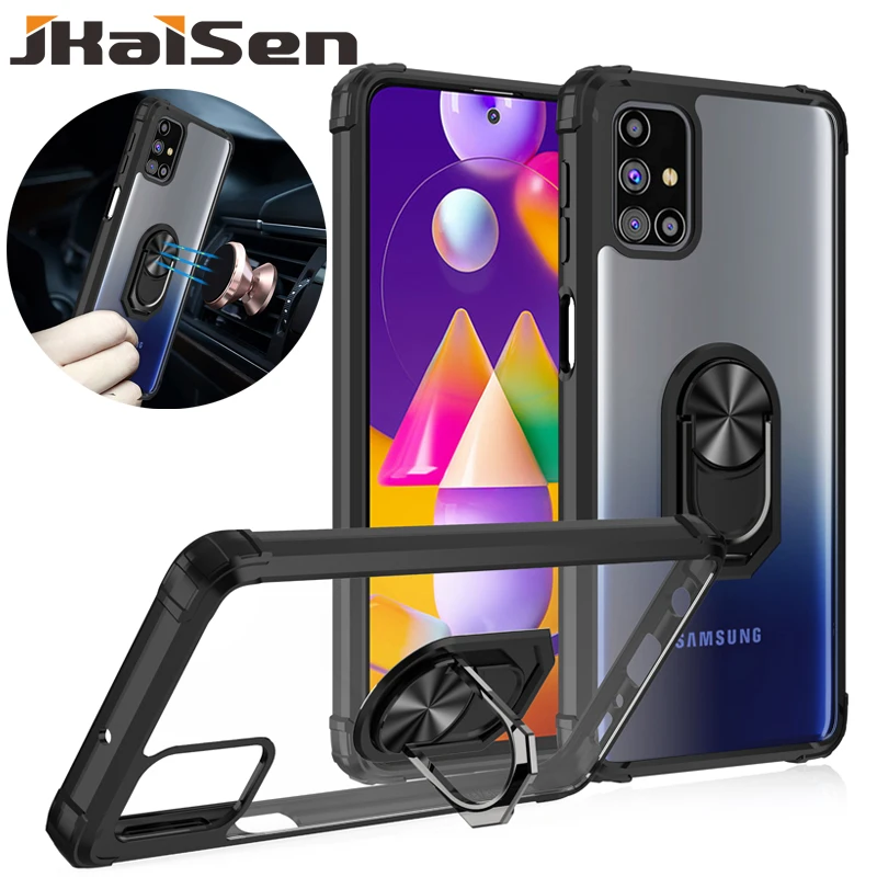 Противоударный чехол для телефона Samsung Galaxy M10 M40S M60S M80S прозрачный акриловый