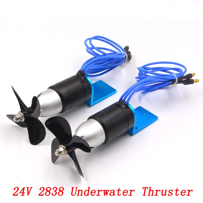 

1PCS Waterproof Underwater Thruster 2838 350KV 2.4KG Thrust Brushless Motor with 60mm Propeller CW CCW for ROV AUV DIY Jet Boat