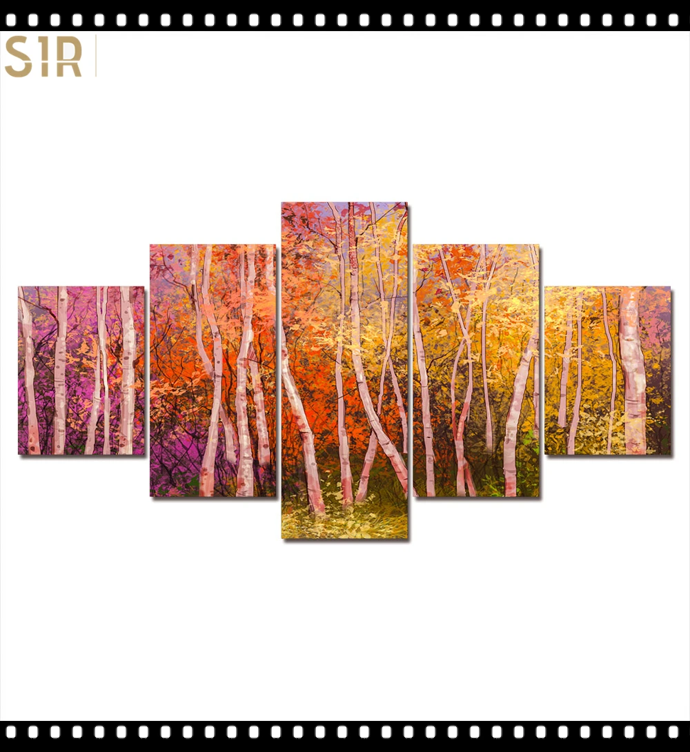 

Scenery Decorations for The Five - Part Poster Living Room Decoration Room Decor Anime Decor Wall Paintings Home Decor Wall Art