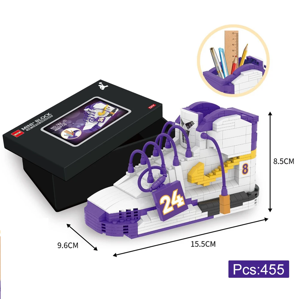 Спортивная баскетбольная обувь строительные блоки модели кроссовок контейнер