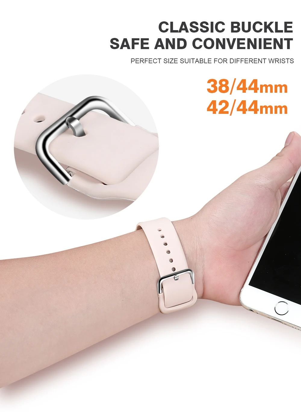 Strap For Apple Watch band 6 5 4 bands 38mm 42mm Sport Silicone Bracelet correa For iWatch series 5 4 44mm 40mm Rubber Watchband