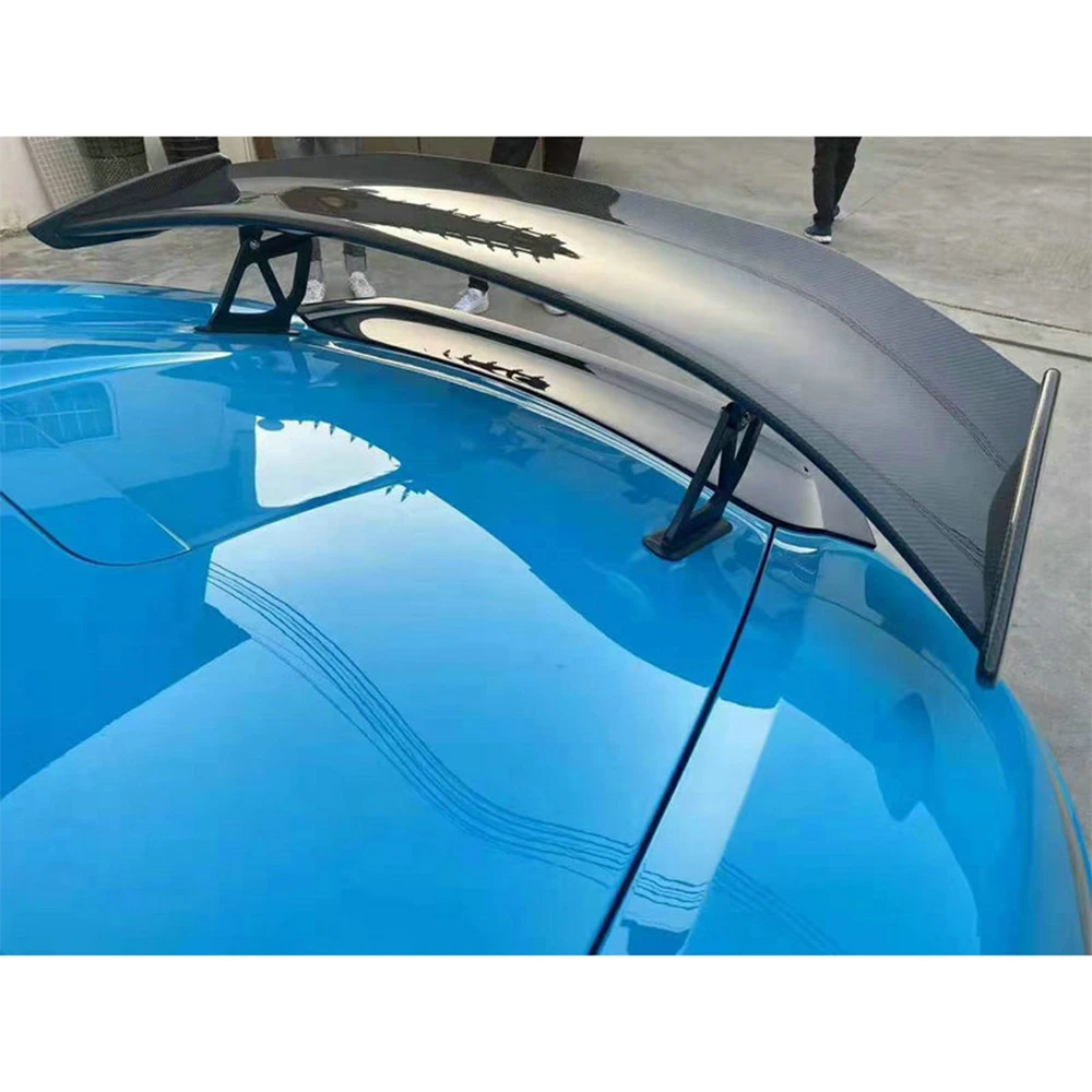 Автомобильный задний спойлер для гонок губа крыла Porsche Cayman Boxster 981 GT4 черное