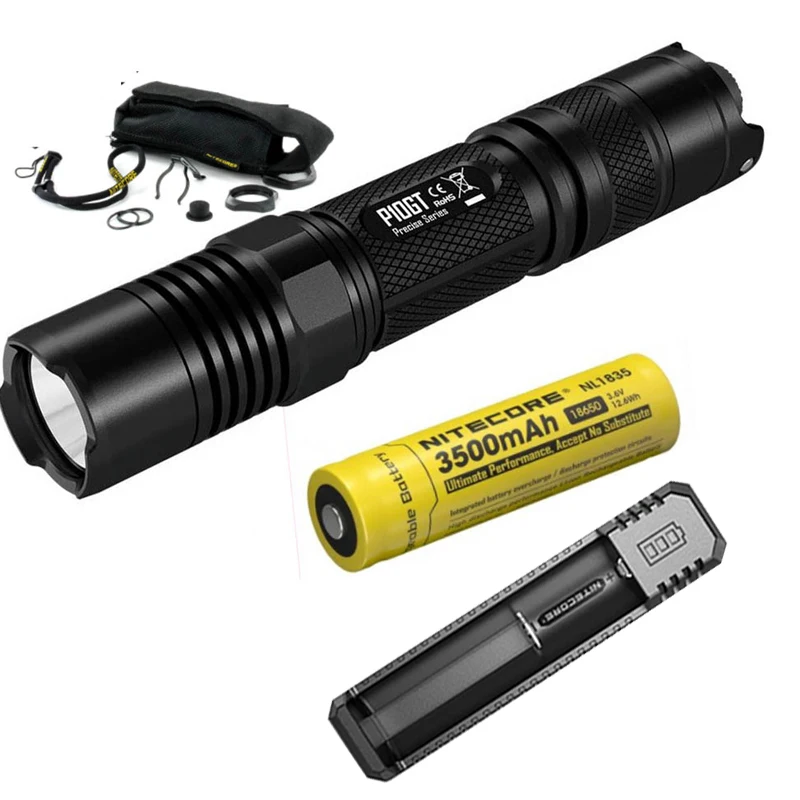 NITECORE P10GT тактический фонарь CREE XP L HI V3 LED max 900 люмен луч бросок 286 м для наружного