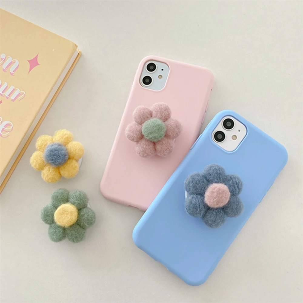 

Universal Mobile Phone Ring Holder, Plush Cartoon Folding Stand, for IPhone Samsung Huawei and Xiaomi