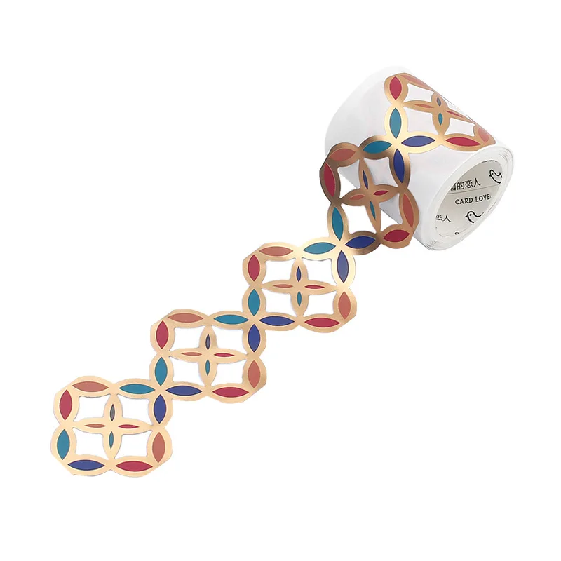 * Kawaii Золотая пустотелая серия цветная маскирующая лента васи выпуск бумажных