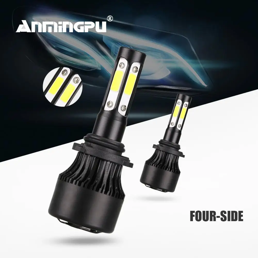 

ANMINGPU Car Headlight Bulbs 360 Degree 9006 HB4 Led Headlight Bulb 9005 HB3 10000LM H4 H7 Led Bulb H11 H8 H9 9012 HIR2 CANBUS