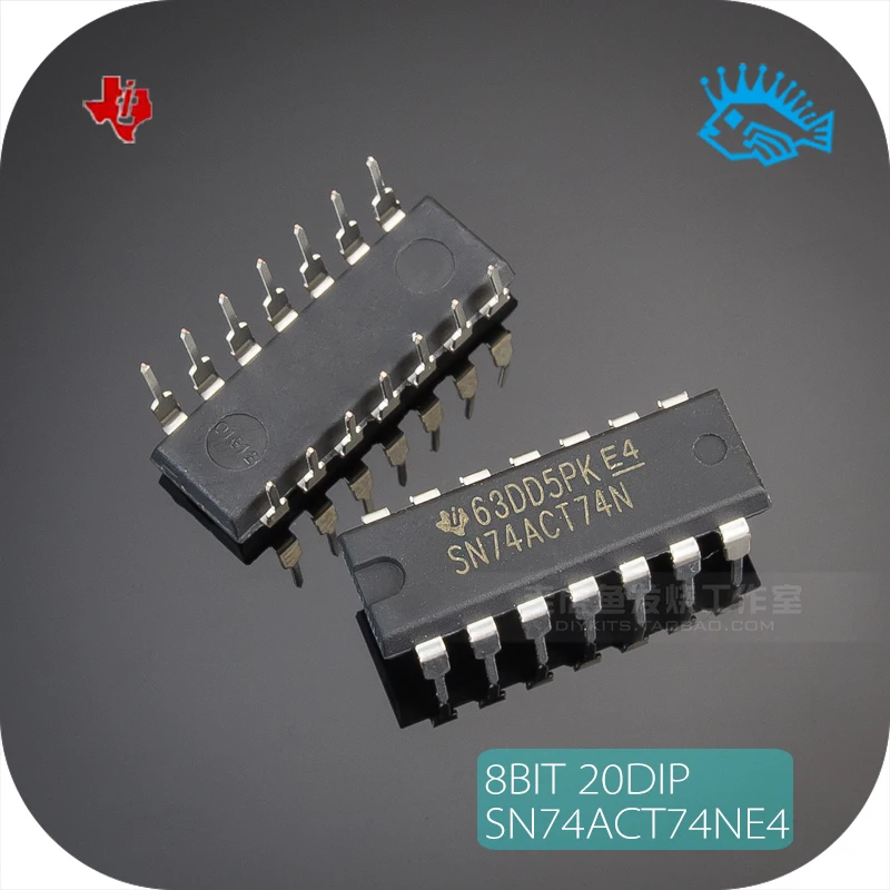6 шт. TI SN74ACT74NE4 DIP 14 высокоскоростной двойной D флип флоп IC чип|Аксессуары для