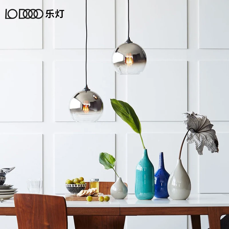 Скандинавское стекло подвесные светильники простая современная роскошная