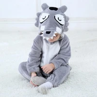 hot baby wolf dinosaur kigurumi pajamas clothing newborn infant romper onesie animal anime costume outfit hooded winter jumpsuit