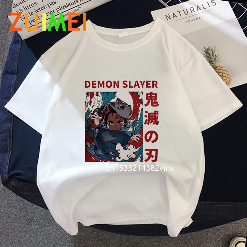 

Women's Demon Slayer Funny Cartoon Tshirt Loose Spring Print T-shirt 2020 Summer Fashion Short Sleeved T-shirt Girl,Drop Ship