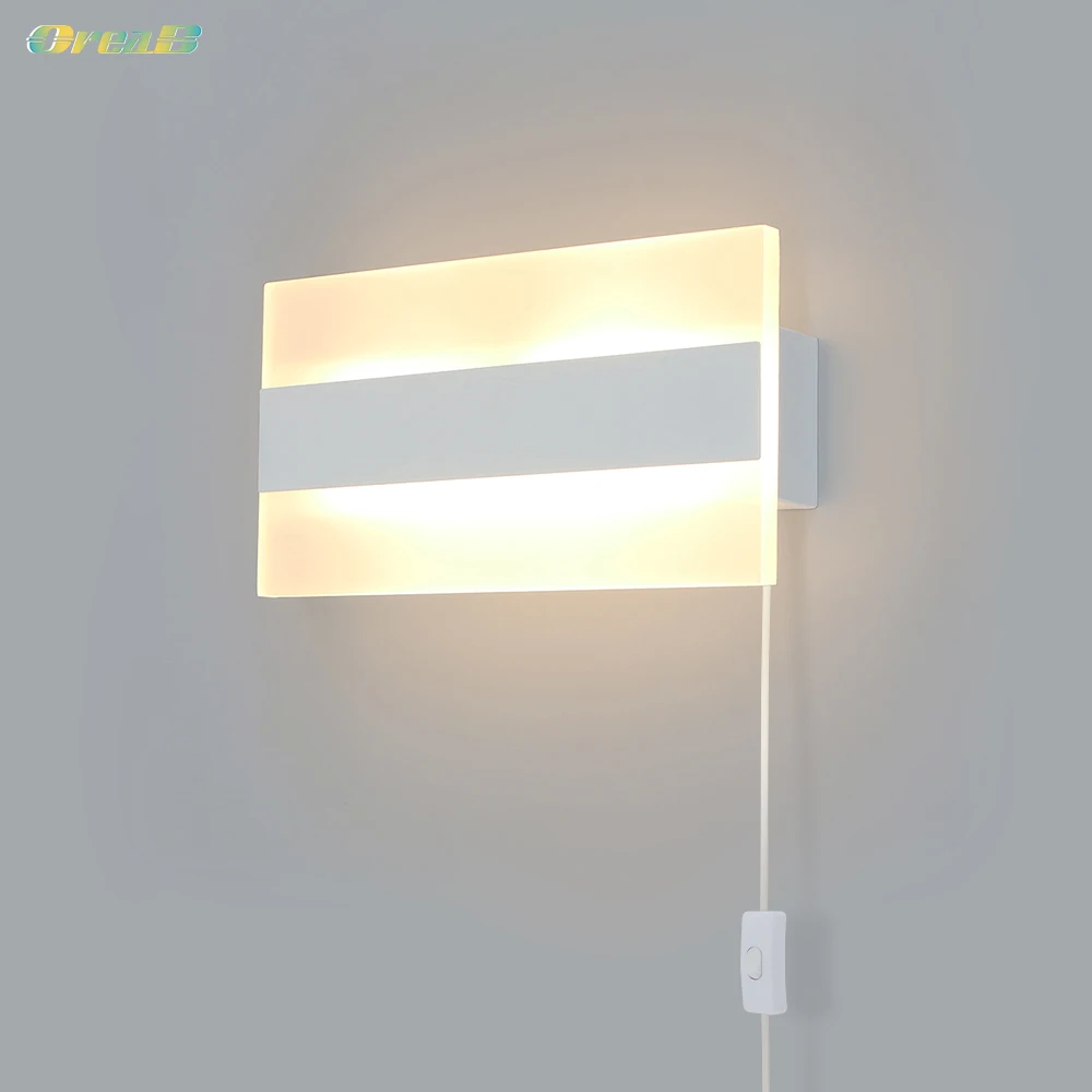 Квадратный настенный высветильник ель света комнатные современные светильники