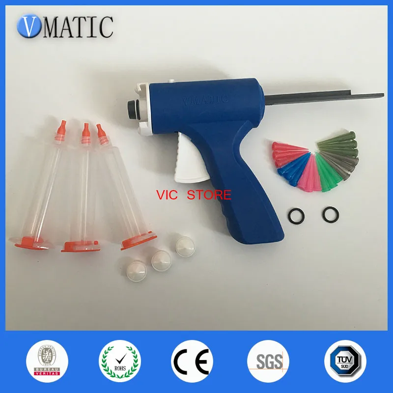 

Free Shipping 10cc / 10ml Single Liquid Manual Epoxy Resin UV Glue Dispenser Caulking Gun With Syringe & Needles