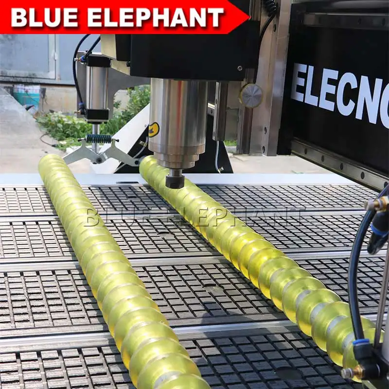 Синий слон CNC маршрутизатор 3 оси 1325 водяное охлаждение шпинда деревянная