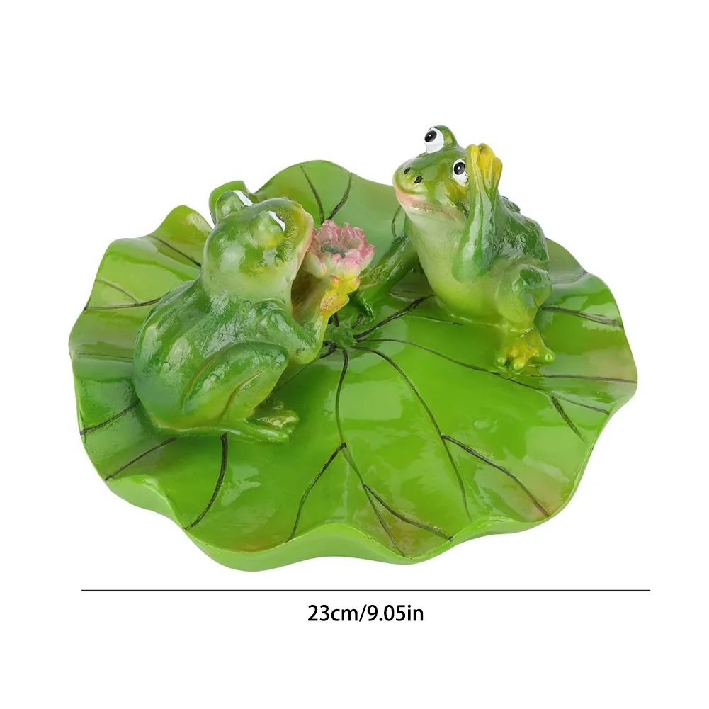 

Artificial Pond Ornament Pond Lotus Decoration Frog Water Ornament Garden With Pool Bathtub For Fish Pond Fountain Decor