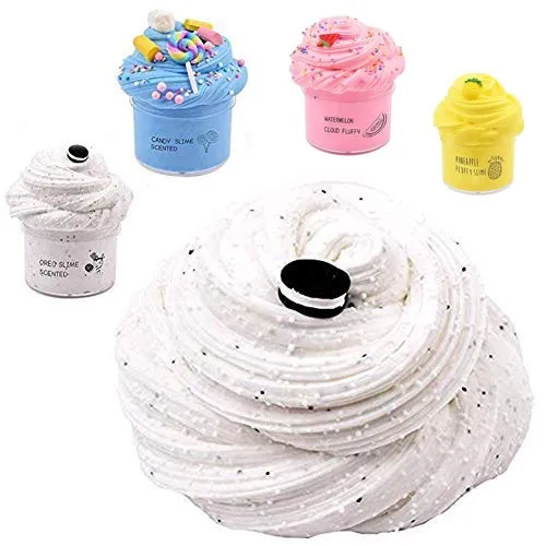 4 шт. разноцветные смешивающие облако хлопковый слайм мягкие и не липкие детские