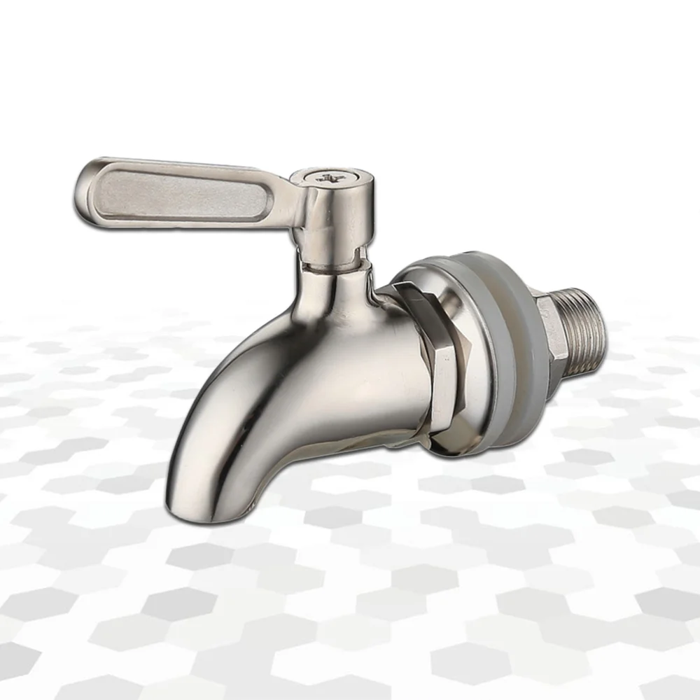 

1PC 16mm 304 Stainless Steel Wine Jars Tap Anti-rust Beer Water Taps Drink Fruit Boiling Water Bar