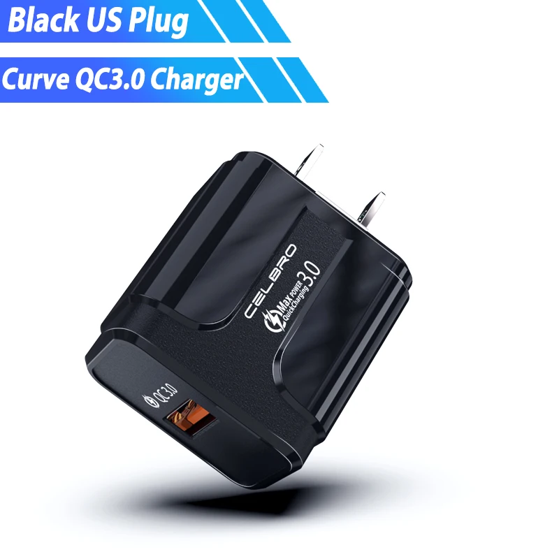 black us plug Qc 3,0 Быстрая зарядка 3,0 Usb настенное зарядное устройство qc3.0 Быстрая зарядка US Eu зарядное устройство s для телефонов Xiaomi Mi A3 CC9 - Тип штекера: black us plug