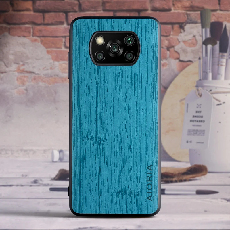 case for Xiaomi Poco X3 Pro X3 NFC GT Vintage soft TPU Hard PC PU leather skin 3in1 coque fundas covers