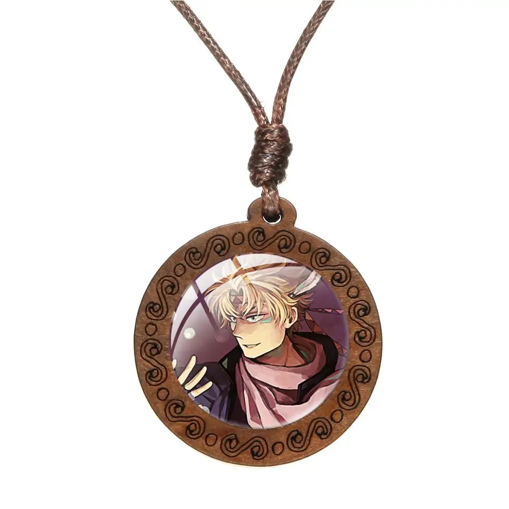 Ожерелье с деревянной подвеской для косплея по мотивам аниме невероятные