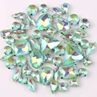 Серебряный зажим желе конфеты Перидот AB 50 искусственных форм смешанные стеклянные кристаллы пришивные стразы свадебное платье обувь сумка сделай сам