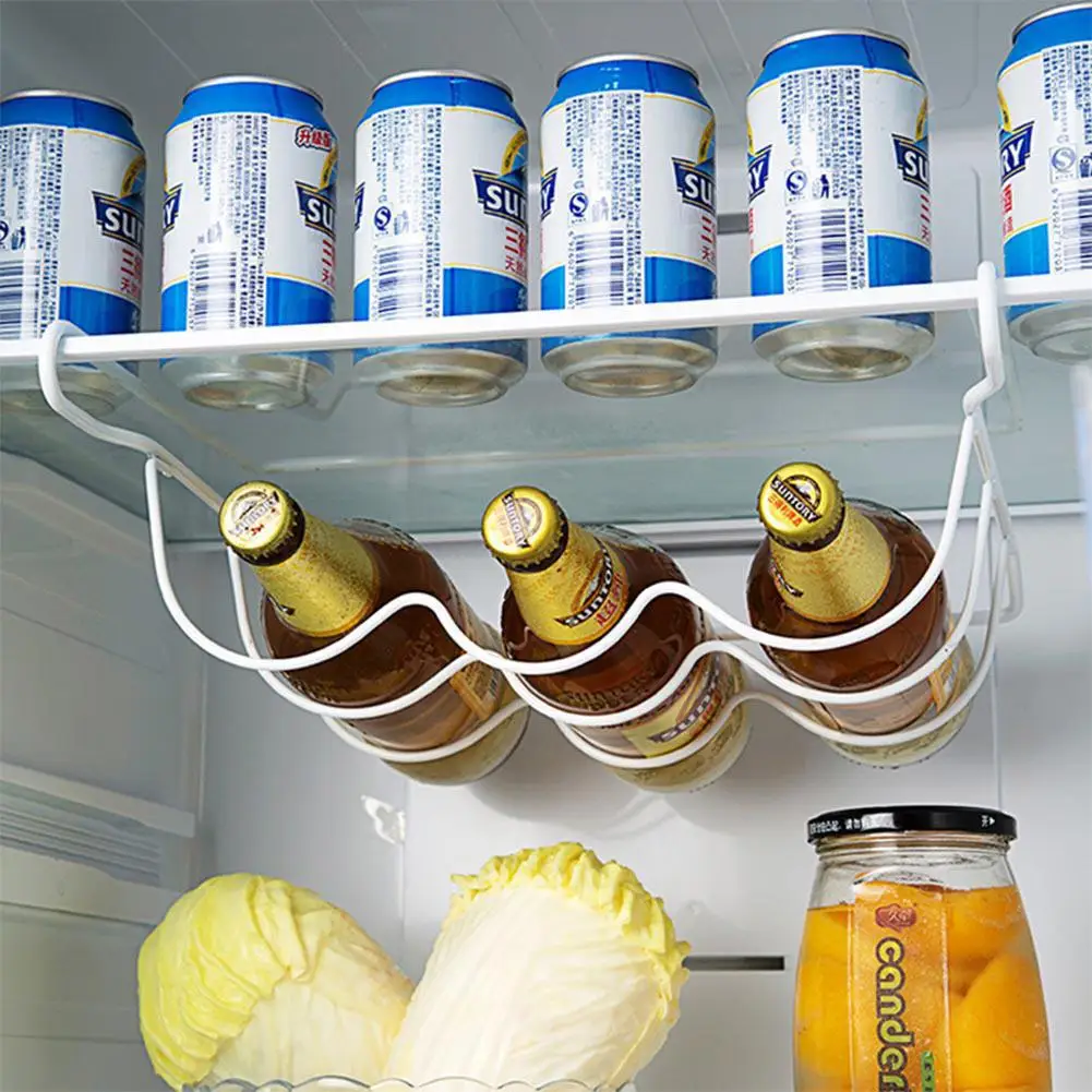 1 шт. кухонная полка для холодильника подставка пивной бутылки вина органайзер