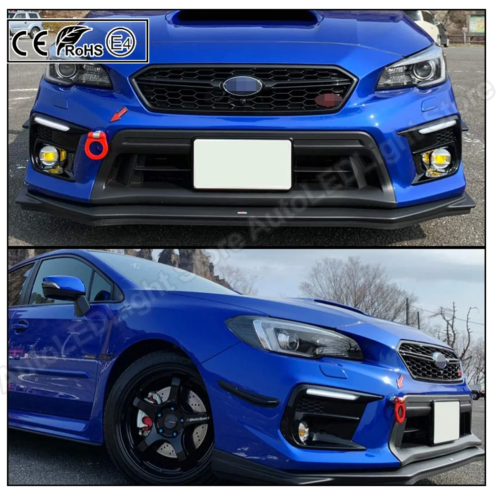 

2Pcs For Subaru WRX/STi 2018 2019 2020 2021 Subaru WRX/STi White LED Daytime Running Light Fog Bezel DRL Kit Lamp
