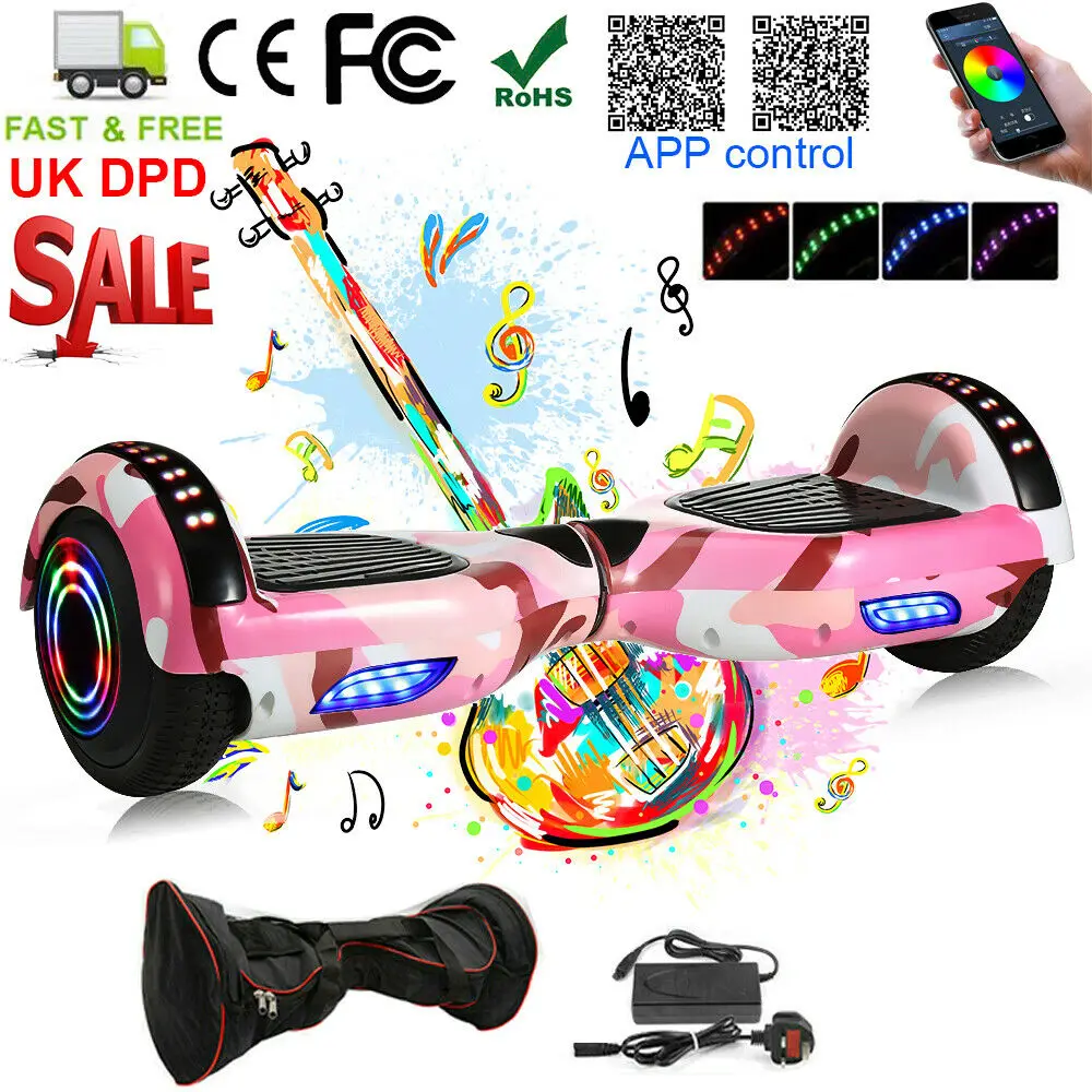 Электрический скейтборд Ховерборд 6 5 дюйма умный самобалансирующийся руль 2 х