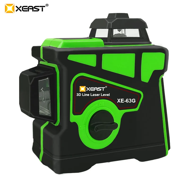 Профессиональный лазерный уровень XEAST 3D 12 линейный сверхсильный светильник