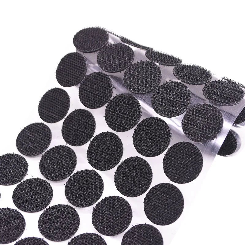 2 Sheets Self Adhesive Fastener Tape Dots 10/15/20mm Strong Glue Velcros Disc Sticker White Black Circle Hook Loop | Дом и сад